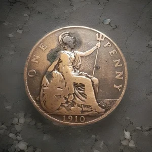 Münze, Großbritannien, One Penny, 1910, Edwardus VII - Bild 1 von 2