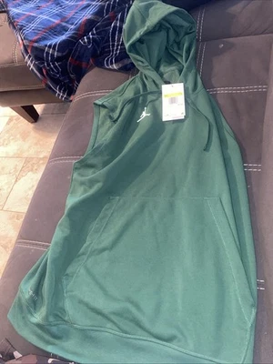 NIKE JORDAN JUMPMAN MEN'S DRI FIT SLEEVELESS HOODIE  Small - Image 1 of 4