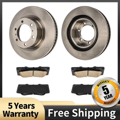 Noiseless Front Ceramic Brake Pads & Rotors for 2010-2019 Lexus GX460 31554 - Image 1 of 4