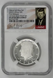 2025 S SILVER Kennedy Half Dollar 50C NGC PF 69 UC🔥FIRST RELEASES🔥 - Picture 1 of 3