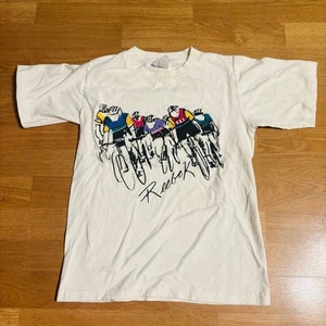 VINTAGE REEBOK RADSPORT T-SHIRT 80er KLEIN ADIDAS UNION JACK FLAGGE - Bild 1 von 3