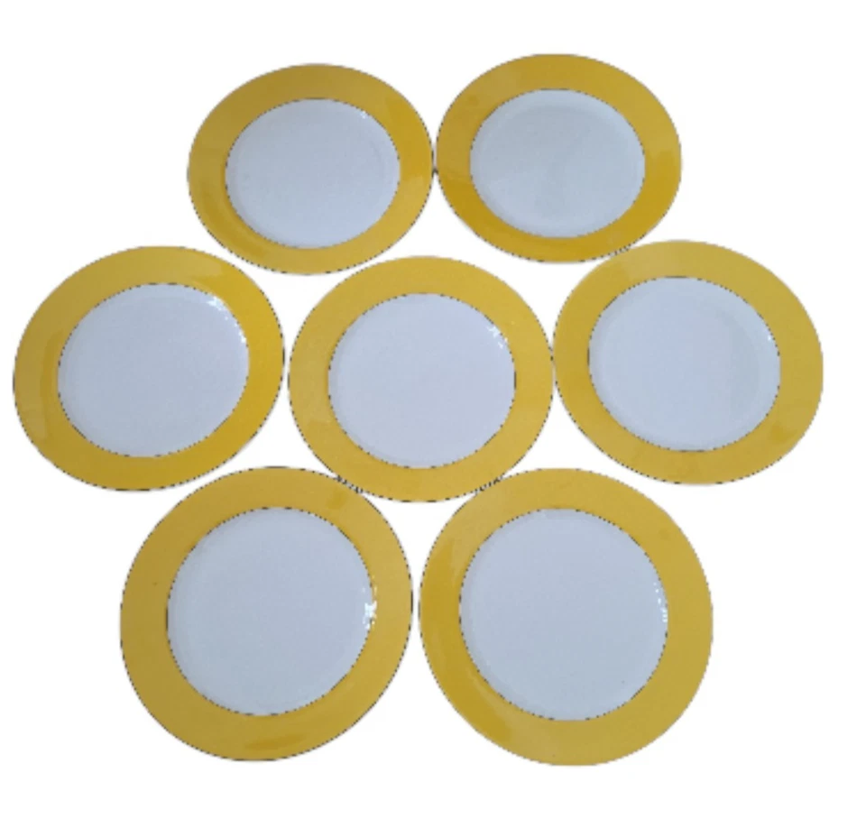 (7) Juego de platos de cena Kate Spade NY LENOX Rutherford Circle amarillo blanco 111/4" Foto 1 de 3