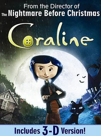 Coraline (DVD, 2009, Includes 3-D version)