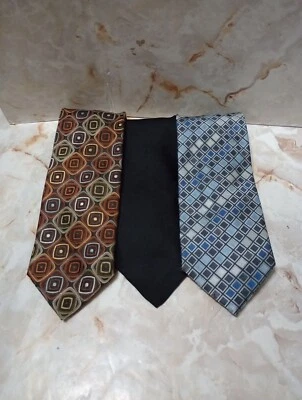 ALEXANDER JULIAN COLOURS Lot Of 3 Men's Luxury Ties Multiple Colors & Patterns  Foto 1 de 4