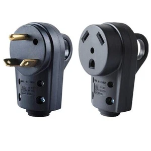 125V 30Amp RV Receptacle Plug Male&Female Power Cord End Replacement Electrical - Picture 1 of 18