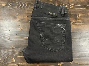 Neu Kult der Individualität Herrenjeans Gr. 30 x 33 Rocker Slim Selvedge schwarz/grau - Bild 1 von 12