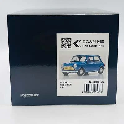 KYOSHO ORIGINALE scala 1/18 Morris Mini Minor (blu clipper) [n. KS08964BL - Immagine 1 di 4