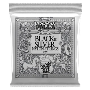 Ernie Ball Ernesto Palla schwarze & silberne klassische Gitarrensaiten aus Nylon 2406 - Bild 1 von 1