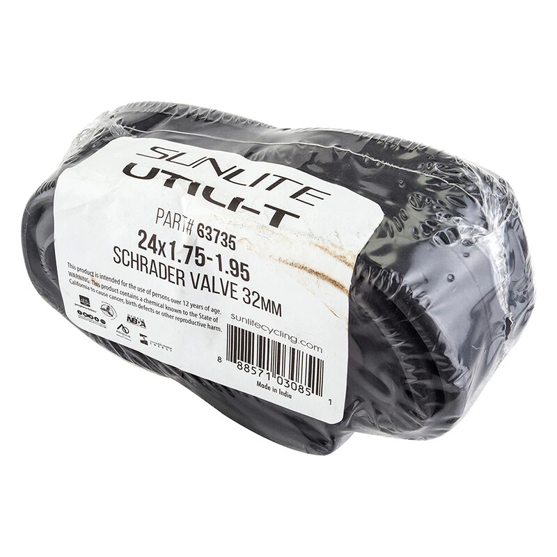 SUNLITE INNER TUBE SCHRADER VALVE 24X1.75-1.95 32mm TUBE TIRE BIKE BICYCLE NEW - Image 1 of 1