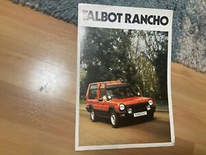 TALBOT RANCHO BROCHURE 1980