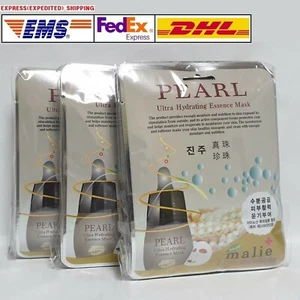 30pcs MALIE PEARL Face Mask Packs Sheet 0.88oz Whitening Moisture EXPRESS SHIP - Picture 1 of 8