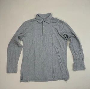"Camisa polo de golf de manga larga PROPER CLOTH para hombre 42"" azul pecho informal clásica" - Imagen 1 de 10