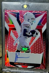 Xavier Worthy RC Auto CARD NUMBERED 5/9  🔥 RED HOLO REFRACTOR SSP CHIEFS ROOKIE - Picture 1 of 10
