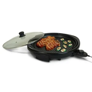 Maxi-Matic Elite Gourmet EMG-980B ROUND Indoor Electric Grill, 14" Round, Black - Picture 1 of 1