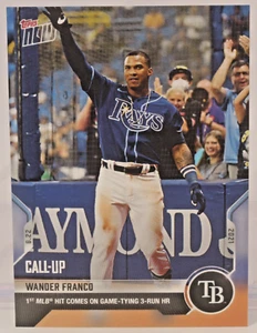 2021 Topps Now Wander Franco #402 Tampa Bay Rays Rookie Debut - Picture 1 of 2