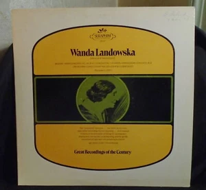 Wanda Landowska Great Recordings Of The Century Record Album 100% Play tested * - Imagen 1 de 3