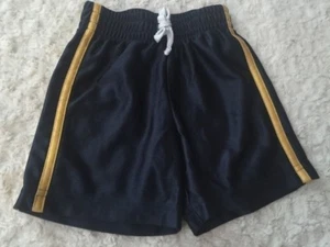 Jumping Beans Boys Navy Blue Yellow Stripe Athletic Shorts Elastic 18 Months - Picture 1 of 6