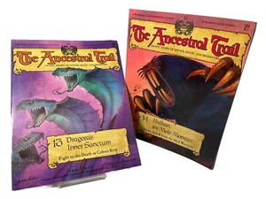 THE ANCESTRAL TRAIL Vtg 90s Fantasy Epic Rare Issues 13 & 14, Game Cards Intact! - Picture 1 of 6