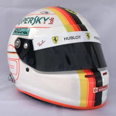 SEBASTIAN VETTEL 2018 HELMET (FULL SIZE - SCALE 1/1) BRAND NEW - Image 1 of 2