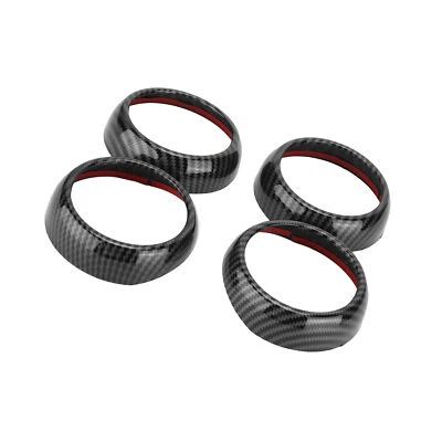 Carbon Fiber Style Air Vent Covers Trims For Smart Fortwo/Forfour 453 2015‑2021 - Image 1 of 4