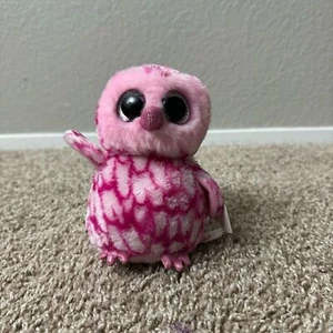 Ty Beanie Boos Pinky el Búho de San Valentín Nuevo con Etiquetas - Imagen 1 de 7