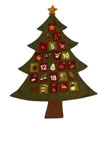 Vintage Large Christmas Advent Calendar Tree with Star Count Down To Christmas - Picture 1 of 5