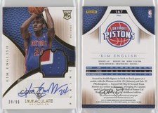 2012-13 Panini Immaculate /99 Kim English #167 RPA Rookie Patch Auto RC
