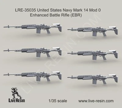 Rifle de batalla mejorado (EBR) Live Resin 35035 1/35 US Navy Mark 14 Mod 0 Foto 1 de 2