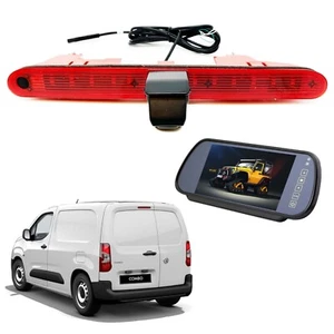 Vauxhall Combo E 2018 ab kompatible Bremsleuchte Rückfahrkamera + Bildschirm - Bild 1 von 11