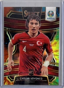 Caglar Soyuncu 2020 Select Euro Soccer Tie Dye Prizm RC #/25 SP Rookie Turkey - Picture 1 of 2