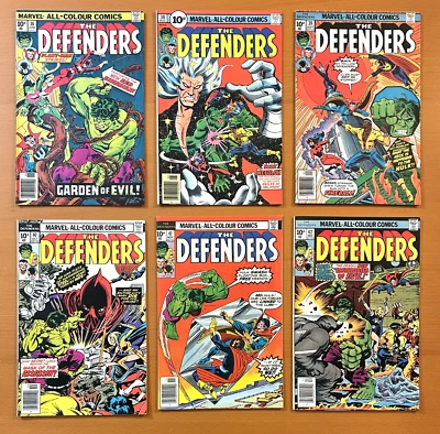 Defenders #36, 38, 39, 40, 41, 42, 43, 44, 45 & 46 (Marvel 1976) 10 x Bronze Age - Image 1 of 4