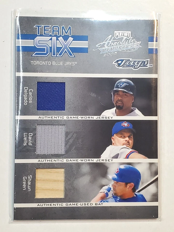 Camiseta deportiva de bate Roy Halladay 2005 Absolute Team Six usada en juegos TS-59 Toronto Blue Jays Foto 1 de 3