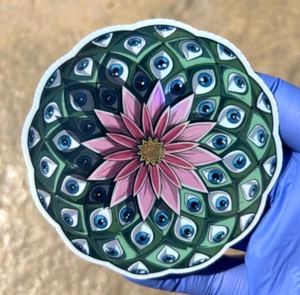 Flower of Life Holographic Sticker Waterproof Vinyl Psychedelic Weed Art Decal - Picture 1 of 2