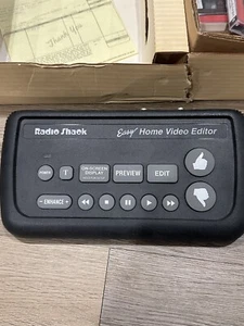 VINTAGE Radio Shack Easy Home Video Editor 15-1963 Black  Unit Only No Cords - Picture 1 of 9
