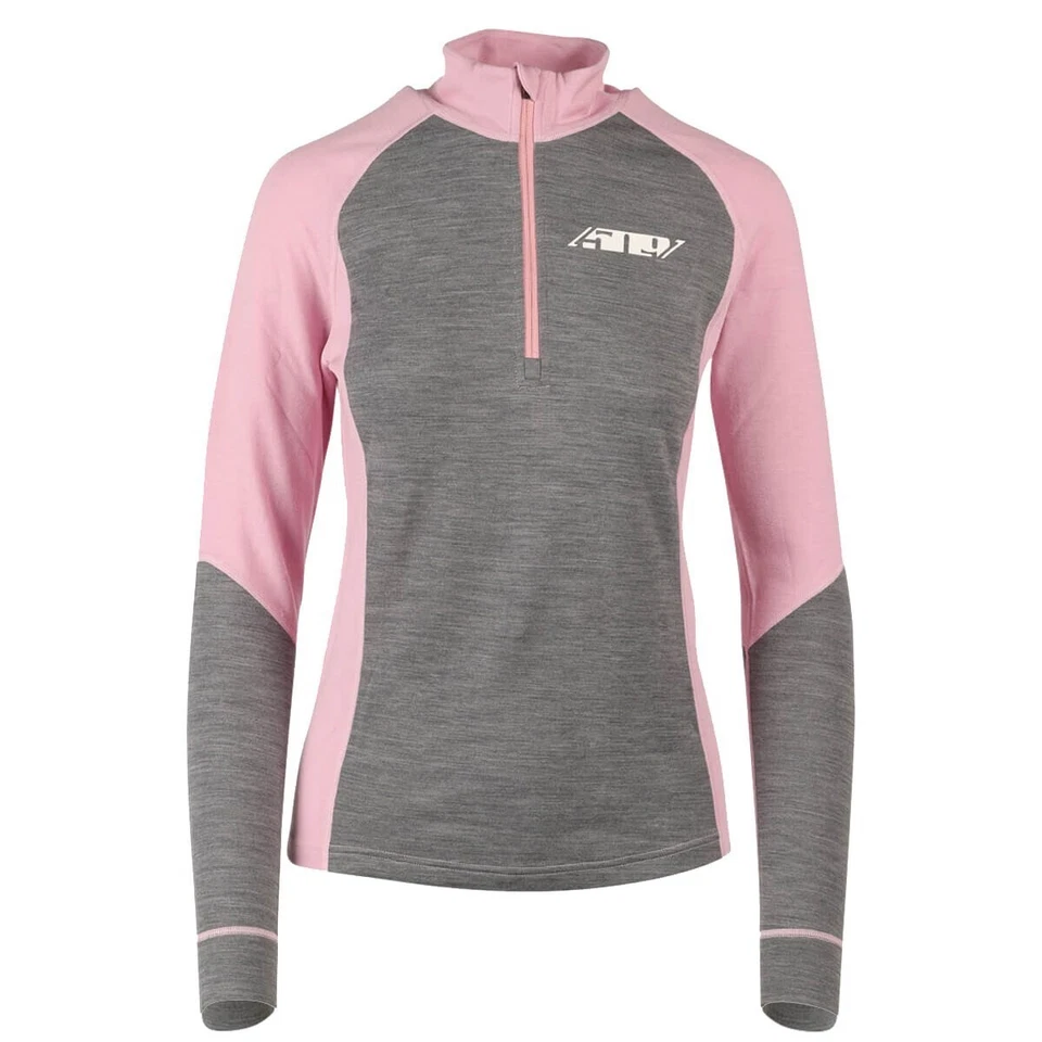 FZN MUJER MERINO 1/4 CREMALLERA POLVORIENTO ROSA GRIS XL Transpirable Nieve F05000500-XXX-701 Foto 1 de 1