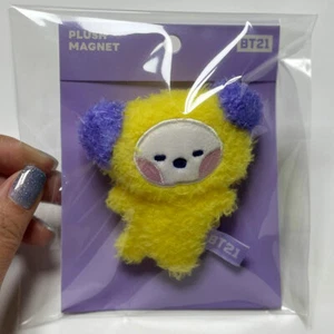 BT21 CHIMMY Minini Doll Magnet Memo Holder Line Friends NEW 2022 BTS JIMIN PARK - Picture 1 of 9