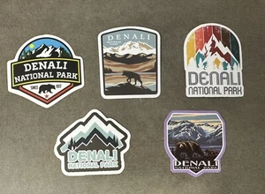 Denali National Park/Adventure Decal Sticker Lot Of 5 - Picture 1 of 1