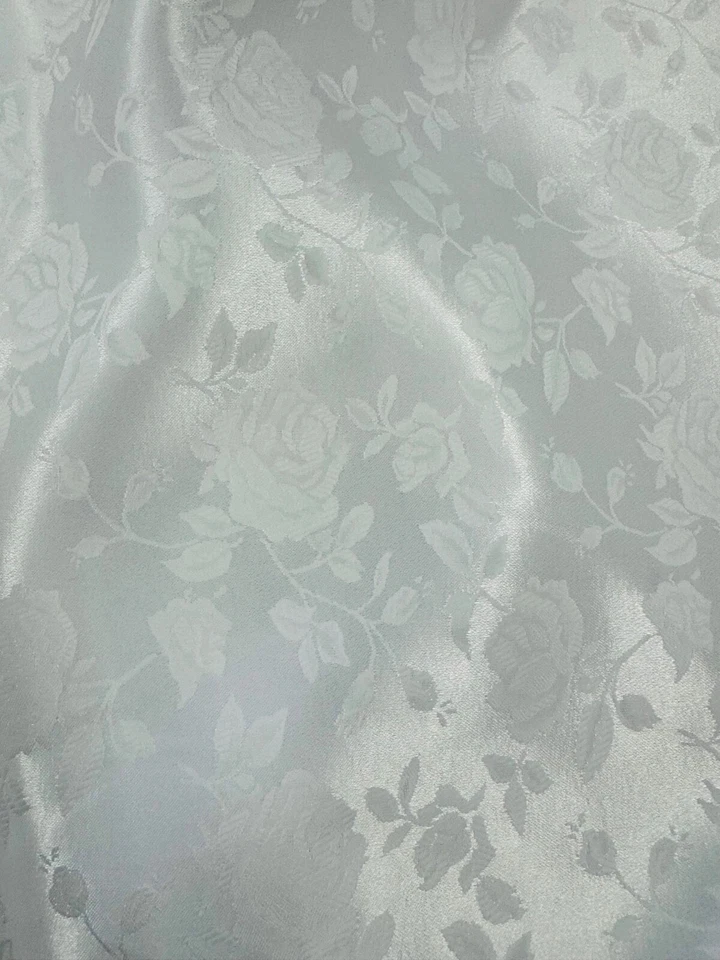 Sedona Designz Satin Jacquard Rose Brocade Fabric by The Yard - 58 Inch Wide - Image 1 of 1