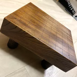 Vintage Japanese Chess Shogi Wooden Board Only 12.0x13.4x6.5in W/ Legs Retro FS - Picture 1 of 10