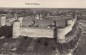 Estland - NARVA - Luftaufnahme der Festung - ECHTES FOTO - Veröffentlichung. K. Noormägi - Bild 1 von 2