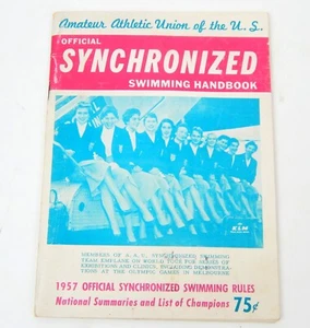 2D Amateur Athletic Union U.S. Synchronized Swimming Handbook 1957 Rules - Picture 1 of 5