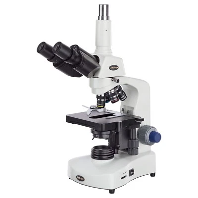 AmScope T340B-LED 40X-2000X 3W LED Siedentopf Trinocular Compound Microscope - Image 1 of 4