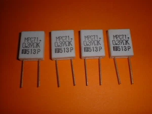 4x 0,39 ohmios 5 vatios cinta metálica resistencia MPC71 - Imagen 1 de 3