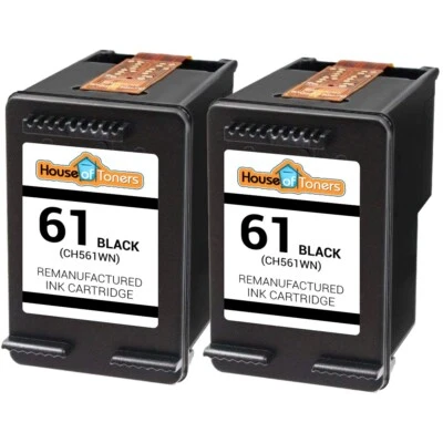 Cartucho de tinta negro 2PK para HP 61XL 2510 2540 2541 2542 2543 2544 HP61 Foto 1 de 3