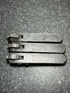Werkzeug Numberall 1/8" rotierende Zahlen & Buchstaben Stanzen Maschinist - Bild 1 von 6