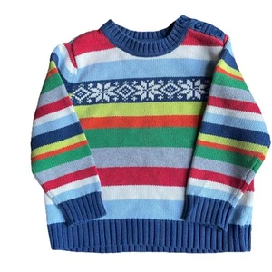 Hannah Andersson Kids sweater Size Us 4 100cm Winter Snowflake Christmas Warm - Picture 1 of 5