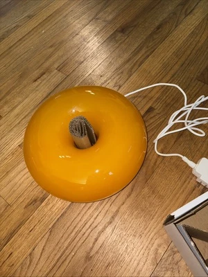 Lámpara redonda de vidrio naranja IKEA VARMBLIXT - Mesa/pared LED Foto 1 de 3