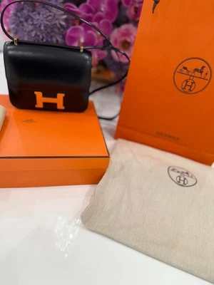 Hermès Constance 18 Caja Calf Noir GHW — Compra 2023 — Nuevo/Sin usar - HERMES Foto 1 de 4