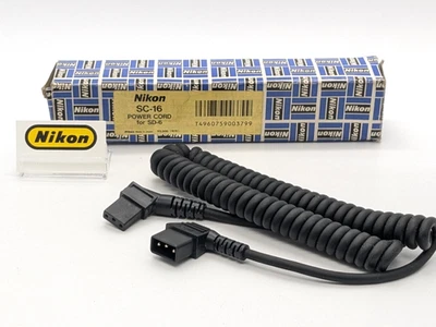 [Top MINT in Box] Nikon SC-16 Power Cord Flash Sync Cord for SD-6 from Japan - Image 1 of 4