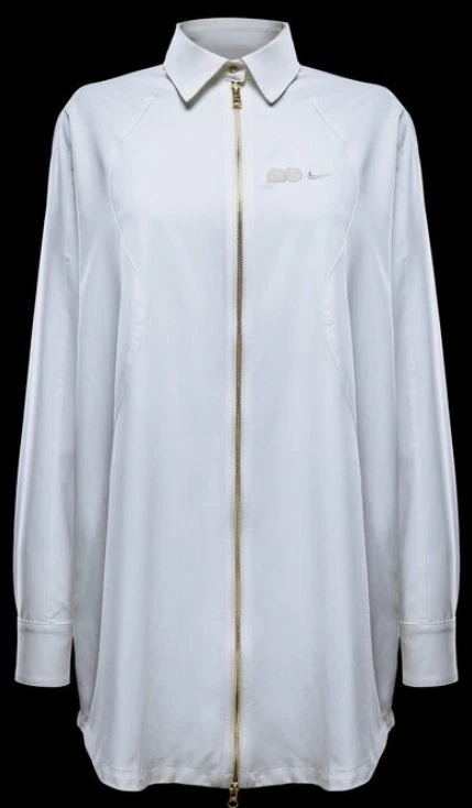 Womens Nike Naomi Osaka Oversized Dress Mid Length White #FV7804-121 Sz Medium